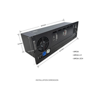 Amplificateur de plaque pour caisson de basses AM3A-2CH 2 canaux classe D 1800W avec module d'alimentation DSP pour haut-parleur de basses actif