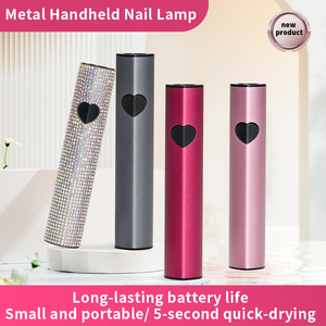 10w rechargeable vernis à ongles sèche uv led lampe plus forte de poche coeur lampe à ongles mini usb gel strass lampe uv pour les ongles - Product Image 2