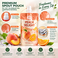 Pochettes souples personnalisées avec bec verseur pour liquides alimentaires, jus, purées de fruits, emballage de boissons – OEM ODM, haute qualité, faible MOQ