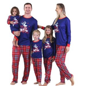 क्रिसमस की महिला परिवार के घर सूट लौगवेर बच्चों की कपास की नरम लंबी आस्तीन के लिए तैयार है - Product Image 4