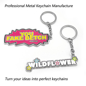 Llavero de metal de moda personalizado al por mayor estilo giratorio con logotipo personalizado recuerdo hecho a mano - Product Image 3