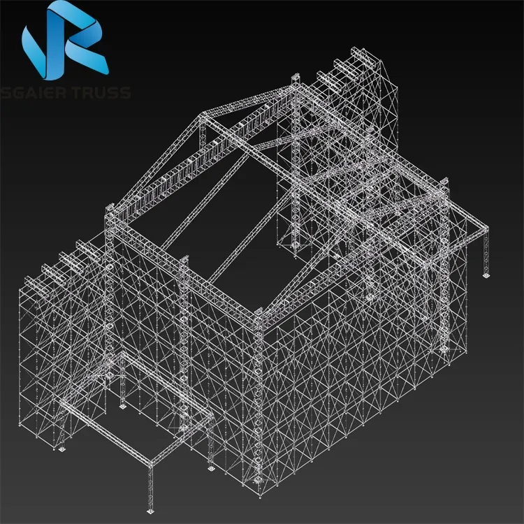 Schicht gerüste und schnell schicht traversen system aus stahl truss für linie array konzert gerüst traversen system