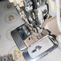 Machine à coudre surjeteuse automatique 797D d'occasion, usage domestique, 7000 points/min, épaisseur 6 mm, pour l'industrie du cuir et des vêtements