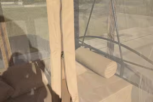 Patio extérieur Vente de jardin Matériau en acier Canopy Application Lit balançoire suspendu Gazebo avec balançoires - Product Image 4