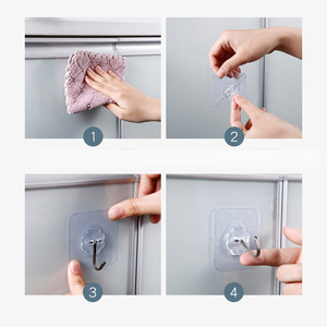 Cheap <strong>Hook</strong> Transparent Strong Self Adhesive <strong>Door</strong> Wall <strong>Hangers</strong> <strong>Hooks</strong> Suction Heavy Load Rack Cup Sucker for Kitchen Bathroom - Product Image 4