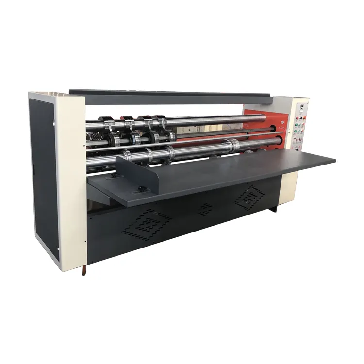 thin blade slitter scorer machine slitting cresing paperboard cutting machine