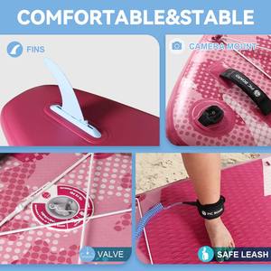 Planche à pagaie gonflable Drop Stitch la plus vendue avec siège personnalisable et portable pour sports nautiques sur lacs et rivières - Product Image 6