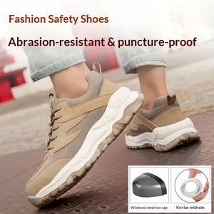 <span class=keywords><strong>Chaussures</strong></span> <span class=keywords><strong>de</strong></span> <span class=keywords><strong>sécurité</strong></span> à embout d'acier multi-styles pour hommes, en maille tissée, résistantes aux perforations, antidérapantes, bottes <span class=keywords><strong>de</strong></span> travail industrielles personnalisées - Product Image 3