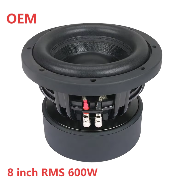 8 Inch RMS 600W Car Horns and Subwoofers Good Quality Auto Audio Amplifiers Customized Subwoofers and Speakers 8inch
