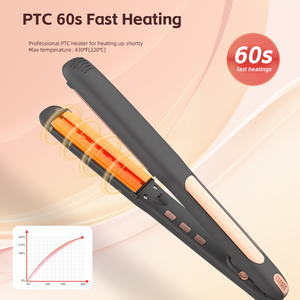 MeStar Meilleures ventes <span class=keywords><strong>Pro</strong></span> électrique infrarouge à ions négatifs LCD 2in1 Hair Styler Curling Tool Ceramic Hair Straightener Flat Iron - Product Image 6