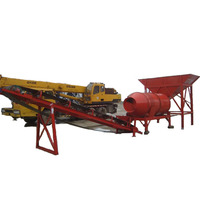 Machine de criblage linéaire électrique mobile SANLIAN, moteur 380V, tambour vibrant, séparateur de pierres, criblage de gravier minier