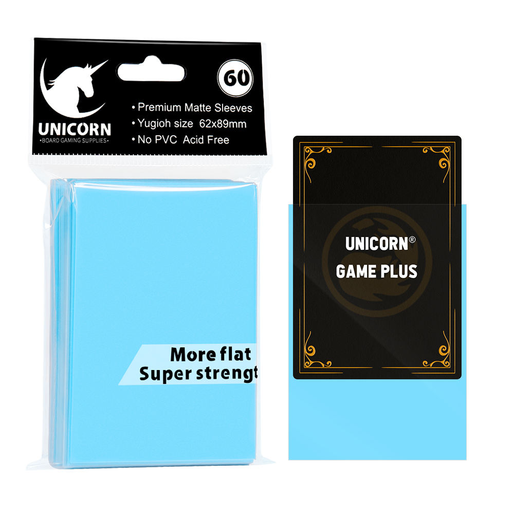 UNICORN GAME PLUS Colored Matte Yugioh Card Sleeves 62x89mm