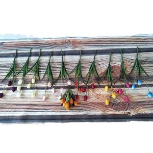 QIDA BK346 Artificial <strong>Tulip</strong> Flower Single <strong>Table</strong> Decoration Christmas Graduation Halloween New Year Other Occasions Free - Product Image 5