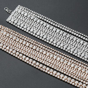 Kaimei 2026 модные ювелирные изделия с несколькими бриллиантами Экологичное ожерелье женское колье свадебное ожерелье с кристаллами аксессуары - Product Image 2