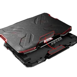 Cooler ergonômico para laptop, mais vendido de 17 polegadas, ventiladores de notebook lcd, usb, refrigeração, pa dobrável, refrigerador de notebook para jogos