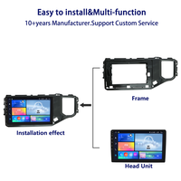 Meihua Cadre d'autoradio 10 pouces LHD avec écran tactile pour Chery Tiggo 5X 2019, système d'exploitation Android intégré, Wi-Fi, garantie 1 an