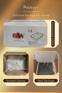 Lavabo Redondo Moderno para Baño, Diseño Artístico de Cerámica Dorada con Lavamanos de Porcelana para Uso en Hoteles y Villas - Product Image 6