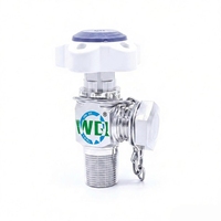 Vanne manuelle DIN 14 standard allemande avec port M 19x1.5 LH pour bouteille de gaz mélangé, marque WIN-Q, pression de service 20 Mpa