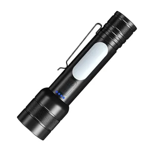 2023 Solar Flashlight Flashlight High Power Led Torch Super Bright Light Rechargeable Flashlight Camping 18650 Color Box CE M16