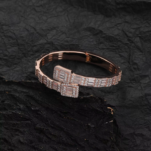 Zircon Men's <b>Bracelet</b>, Copper Inlaid Zirconium <b>Bracelet</b> <b>Couple</b> Gold Plated <b>Bracelet</b> Tanjing Fashion Lijing Necklace - Product Image 3