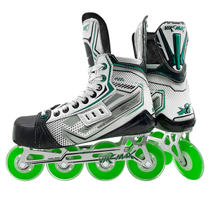 Patines de Hockey en Línea Profesionales de Alta Gama con 4 Ruedas de PU Suaves, Zapatos de Patinaje con Ruedas de Aleación - Product Image 1