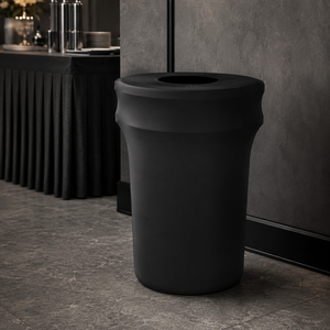 Hospitality Project Garbage Can Cover Stretch Fabric Waste Bin Cover for Hotels Resorts and Bulk Procurement - Product Image 1