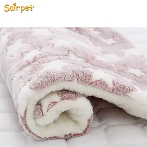 Sairpet Super Soft and Fluffy Premium Dog Blanket Pet Mat Cute Flannel Fleece Throw for Puppy Dog Cat Multi Color