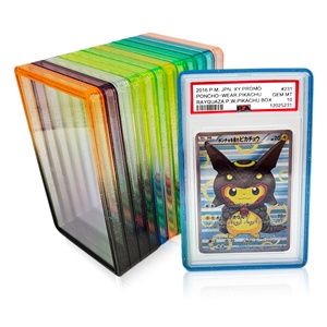 Mixed Gradient Color Glitter Clear Back Panel Plate Graded <strong>Card</strong> Slab Bumper Guard P s a Slab <strong>Protector</strong> for Graded <strong>Card</strong> Slab - Product Image 1