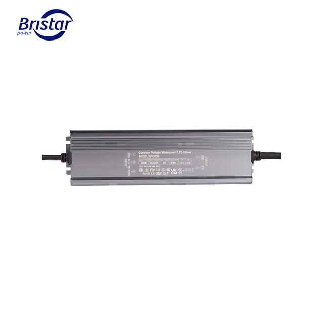ETL SAA CE Led Power Supply Waterproof IP67 200W Constant Voltage LED Driver 12V24V Industrial Supplies for Outdoor Street Light