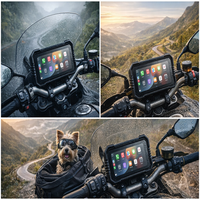 Navegador GPS para Motocicleta Personalizable de 6.25 Pulgadas, Conexión Inalámbrica CarPlay y Android Auto, Resistente al Agua IP67, Doble SIM, ODM/OEM