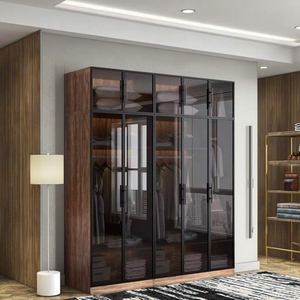 Armoire sur pied en verre avec cadre en aluminium et portes coulissantes ACE Home Improvement - Product Image 6