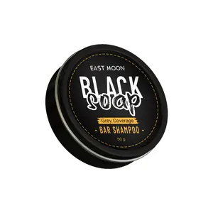 Natural Herbal Men Gray Hair Removal Soap Hair Darkening Shampoo Bar Black Soap Gray Hair Coverage Soap