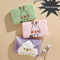 Yuyan dessin animé corail polaire enfant peignoir séchage rapide serviette à capuche cape salle de bain salon utiliser livraison directe disponible