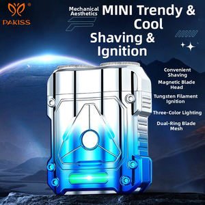 Rasoir électrique 2-en-1 PAKISS avec allumage à fil de tungstène, rasoir multifonction et briquet, indispensable pour les voyages pour hommes - Product Image 4