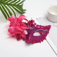 Le plus récent masque de fête de mascarade vénitien de demi-masque de mascarade en Silicone réaliste, masque de fête FQ-002