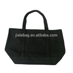 Wholesale Eco Friendly <strong>Black</strong> Cotton Canvas Tote <strong>Bags</strong> - Product Image 2