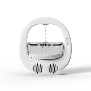 Altavoz Bluetooth antigravedad gota de agua reflujo hogar Oficina luz nocturna silenciosa escritorio pecera humidificador difusor - Product Image 6