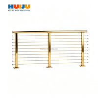 HJ-Wire Rope Balustrade Balcon extérieur Main courante Clôture Terrasse Escalier Pont Câble Garde-corps