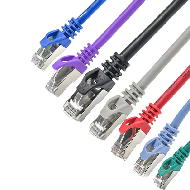 工場OEMコンピューターケーブルU/FTP Cat6RJ45フラットインターネットネットワークケーブルFTPCat6ベア銅23AWGパッチコードケーブル