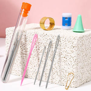 2025 नए 100 पीसी क्रॉकेट हुक सेट के साथ धागे बुनाई सुइयों के सिलाई उपकरण पूर्ण सेट बुना हुआ गेज कैंची सिलाई घरेलू उपकरण किट - Product Image 6