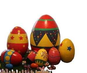Fábrica <span class=keywords><strong>de</strong></span> China, resina hecha a mano, <span class=keywords><strong>huevos</strong></span> <span class=keywords><strong>de</strong></span> <span class=keywords><strong>Pascua</strong></span> <span class=keywords><strong>gigantes</strong></span> artificiales, decoración al aire libre, se puede personalizar - Product Image 1
