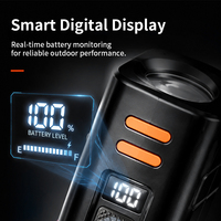 Lampe de poche d'urgence EDC pour l'extérieur, rechargeable par USB, LED, étanche IPX4, 3000mAh, lampe de travail magnétique pour le camping, l'inspection automobile