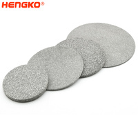 Filtre à air métallique poreux personnalisé HENGKO, disque filtrant poreux en acier inoxydable de 50 mm pour les applications de filtration d'air comprimé et de gaz