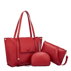 luxury women's bag is a vintage one shoulder handbag with large capacity and fashion. It straddles three sets