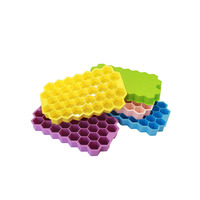 Moule à glaçons en silicone pour vin et whisky, réutilisable, à démoulage facile, en forme de nid d'abeille, pour petits congélateurs et machines à glaçons