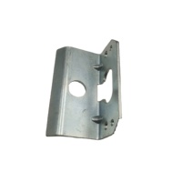Pièces de tôlerie estampées sur mesure en usine, acier inoxydable, pliage de précision, perforation, support, placage zinc bleu et blanc