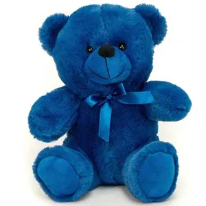 गहरे नीले रंग का टेडी भालू आलीशान खिलौना क्रिसमस भरवां पशु व्यक्तिगत उपहार माताओं के लिए वेलेंटाइन दिवस की सालगिरह टेडी भालू उपहार