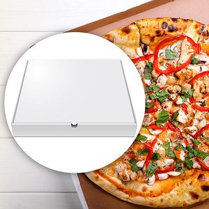 Bán Buôn Thức Ăn Nhanh Takeaway Trắng Container Giá Rẻ Hộp Bánh Pizza Cho Thực Phẩm Bít Tết Biscuit Cheesecake Pie - Product Image 2