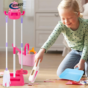 Juego de limpieza para niños, 12 Uds., juego de limpieza, juego de limpieza para niños, juego de <span class=keywords><strong>escoba</strong></span> y fregona, juguetes de limpieza - Product Image 2