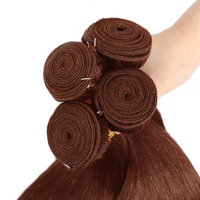 Prix bas # 4 lots de cheveux indiens bruts vierges, cuticules alignées, super double drawn, pour closure, vente en gros